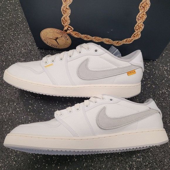 Nike Air Jordan 1 AJKO Low SP Union White Canvas Size 11.5 Mens DO8912-101 - Picture 7 of 9